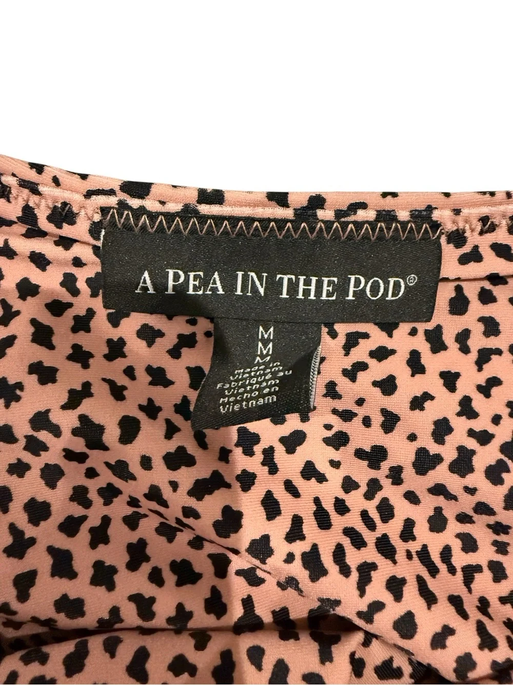 A Pea in the Pod Animal Print Two-Piece Maternity Bikini - Picture 6 of 12